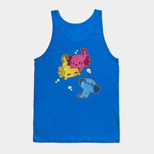 Pansexual Axolotl LGBT Pride Flag Tank Top